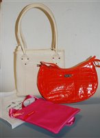 Lot 45 - A ladies Osprey of London cream leather...