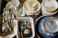 Lot 71 - A box of miscellaneous items, to include Royal...