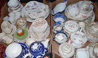 Lot 81 - Two boxes of miscellaneous china, to include...