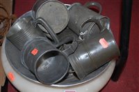 Lot 83 - A collection of 19th century and later pewter...