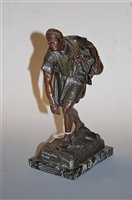 Lot 108 - After Jean Tarritt, a bronzed spelter figure...