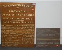 Lot 95 - A brass wall plaque for the Manchester Unity...