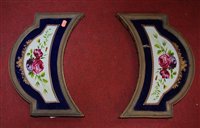 Lot 140 - A pair of gilt metal table stands, each having...