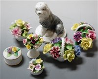 Lot 234 - A collection of china floral posies, to...