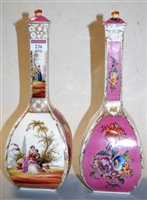 Lot 236 - A pair of late 19th century Dresden porcelain...