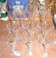 Lot 157 - A set of eight Villeroy & Bosh champagne...