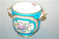 Lot 259 - A Rococo Revival French porcelain wine cooler,...