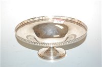 Lot 274 - A George V silver pedestal bowl, having...