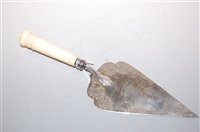 Lot 284 - An Edwardian silver and ivory handled...
