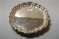 Lot 287 - An Edwardian silver salver, having a raised...