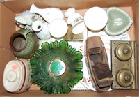 Lot 207 - A box of miscellaneous items, to include...