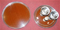 Lot 394 - A graduated set of three silver plated and...