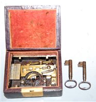 Lot 408 - A Chubb's Patent Detector Lock, housed in...