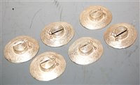 Lot 431 - A set of six modern silver place setting...