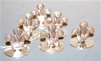 Lot 434 - A set of six modern silver place setting...