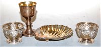 Lot 439 - A pair of Victorian silver egg-cups, having...
