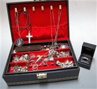 Lot 461 - A gentleman's Hot Diamonds sterling silver and...