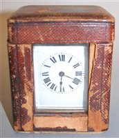 Lot 477 - An early 20th century lacquered brass cased...