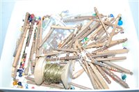 Lot 491 - A collection of turned wooden and bone lace...