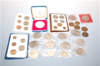 Lot 492 - A small collection of miscellaneous coinage,...