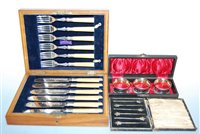Lot 518 - An early 20th century oak cased six place...