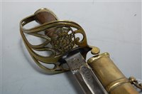 Lot 525 - An 1854 pattern Officers sword, having an 84cm...