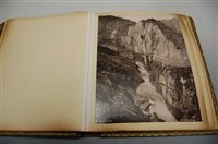 Lot 554 - A 19th century leather bound photograph album...