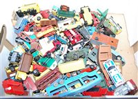 Lot 579 - A box of assorted loose and playworn diecast...