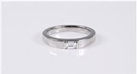 Lot 2641 - A platinum and diamond solitaire ring, the...
