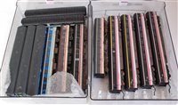 Lot 917 - 2 trays containing 7 Intercity black/grey/red...