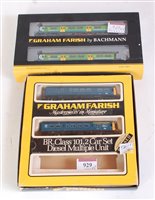 Lot 929 - A Graham Farish N gauge 2 car class 101 DMU BR...