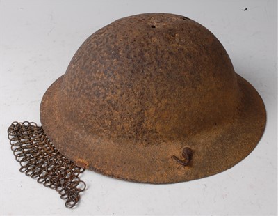 Lot 119 - A British Brodie pattern helmet