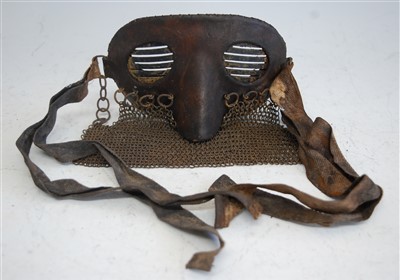 Lot 257 - A British Tank Crew splatter mask