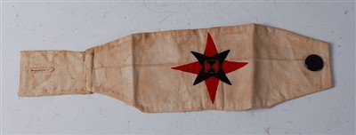 Lot 254 - A Quakers conscientious objectors armband..