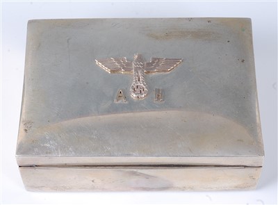 Lot 267 - A German silver table cigarette box