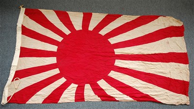 Lot 190 - A Japanese Rising Sun war flag