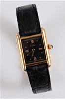 Lot 2605 - A lady's Must de Cartier quartz wristwatch,...