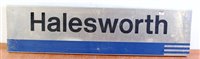 Lot 39 - BR running-in board 'Halesworth' unpainted...