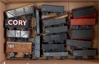 Lot 290 - Large tray 15 assorted 4-wheel open wagons...