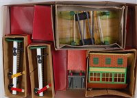 Lot 297 - Tray containing Hornby O gauge postwar items...