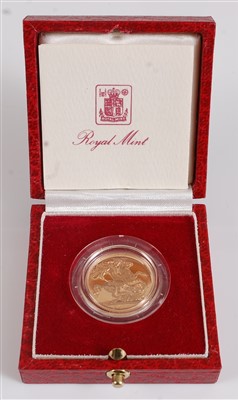 Lot 2044 - Great Britain, a cased 1983 gold proof...