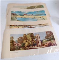 Lot 50 - Four various loose rolled railway carriage...