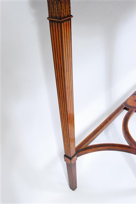 Lot 1621 - A Victorian mahogany, satinwood and marquetry...