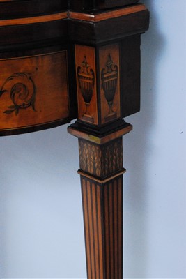 Lot 1621 - A Victorian mahogany, satinwood and marquetry...