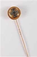 Lot 2549 - A Rifle Brigade reverse painted intaglio stick...