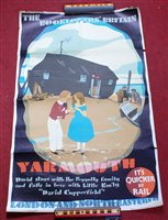 Lot 60 - Yarmouth, View of Peggotty's boat on beach...