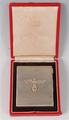 Lot 48 - A German silver pocket cigarette box