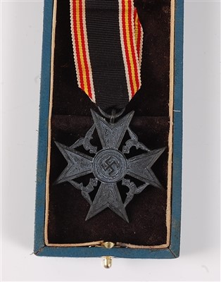 Lot 141 - A German Condor Legion Spanish Cross, in fitted case.
