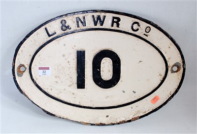 Lot 72 - An original cast iron London and North Western...