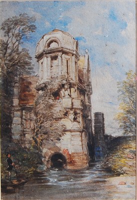 Lot 1455 - George Cattermole (1800-1868) - An old...